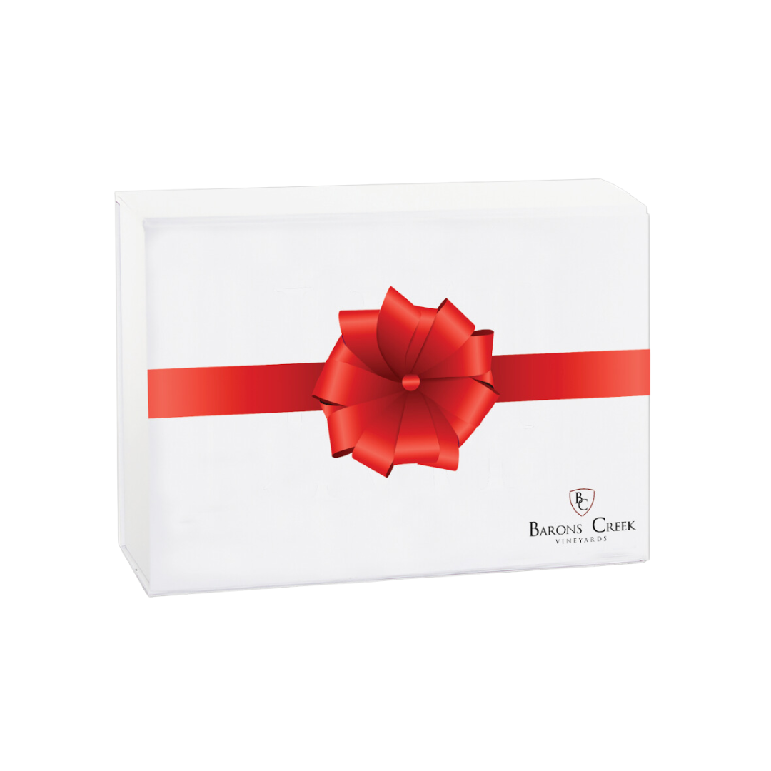 LARGE WHITE SOFT TOUCH BOX WITH BOW